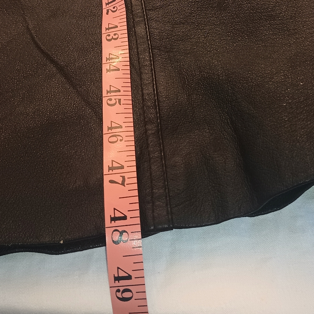 Middlebrook park black Leather trench coat - Picture 10 of 13